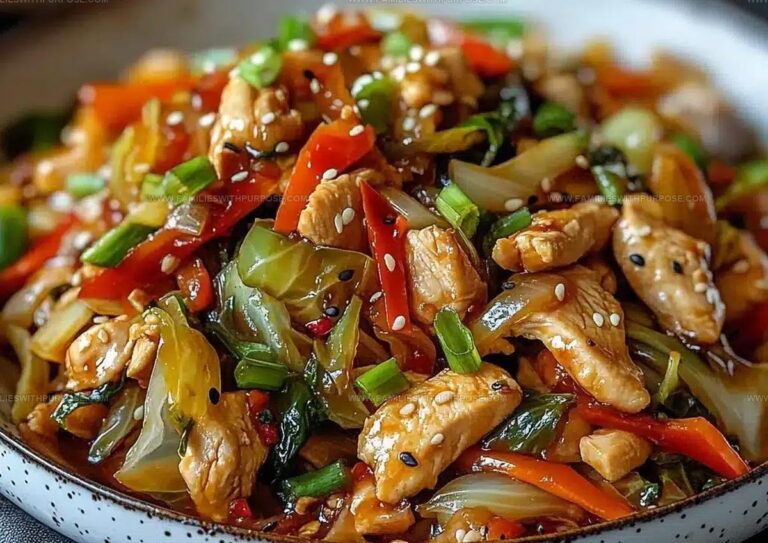 Chinese Takeout Chicken Cabbage Stir Fry Recipe