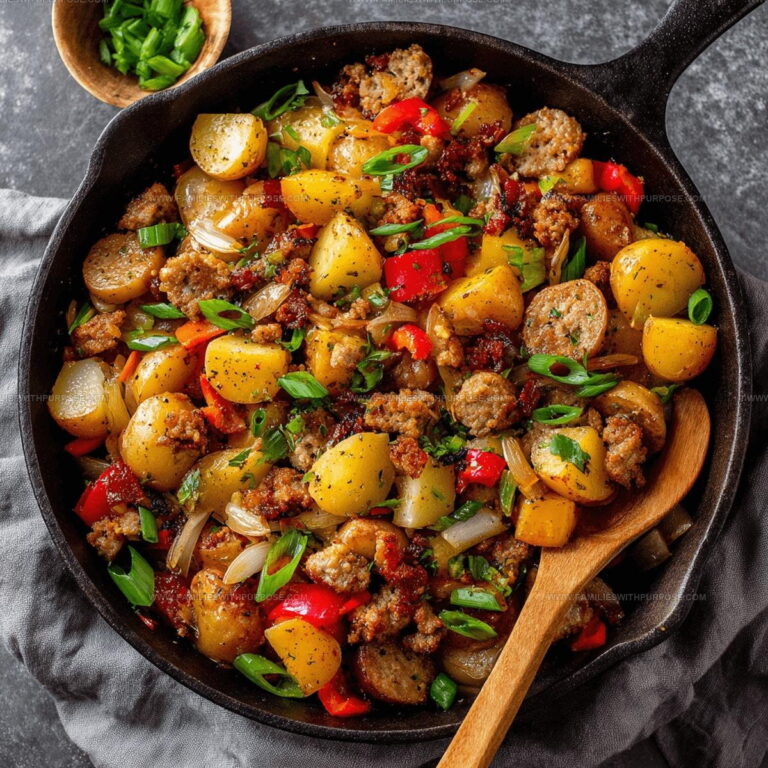 One-Skillet Sausage And Potato Skillet Recipe