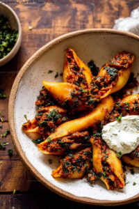 Spicy Unstuffed Shells with Whipped Ricotta Recipe