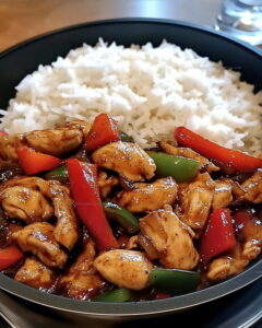 Garlic Chicken Stir-Fry with Peppers Recipe
