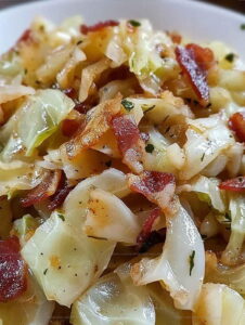 Fried Cabbage with Bacon Recipe