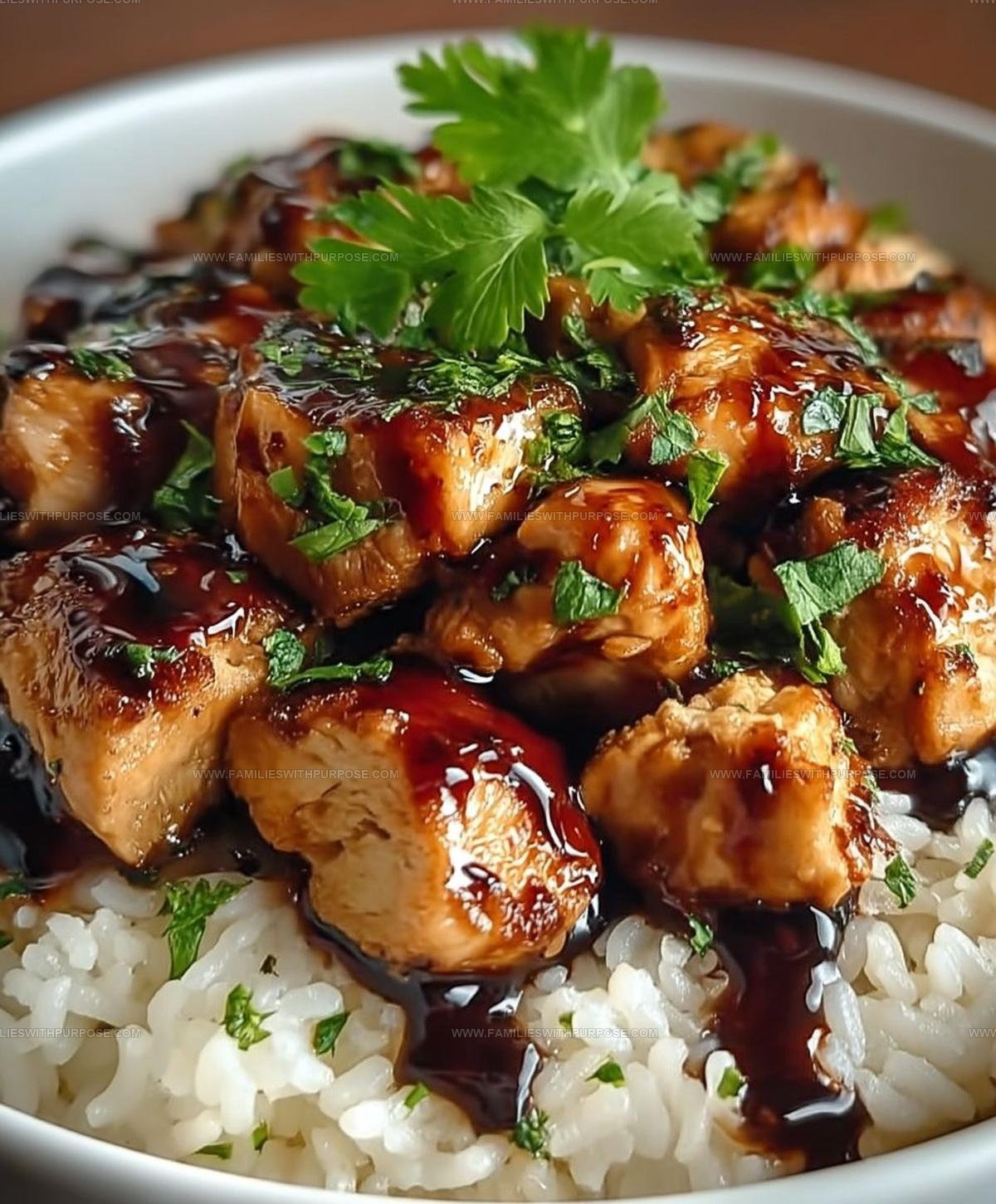Sweet-Smoky Honey BBQ Chicken Rice Recipe