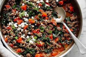 Mediterranean-Inspired Mediterranean Ground Beef Stir Fry Recipe