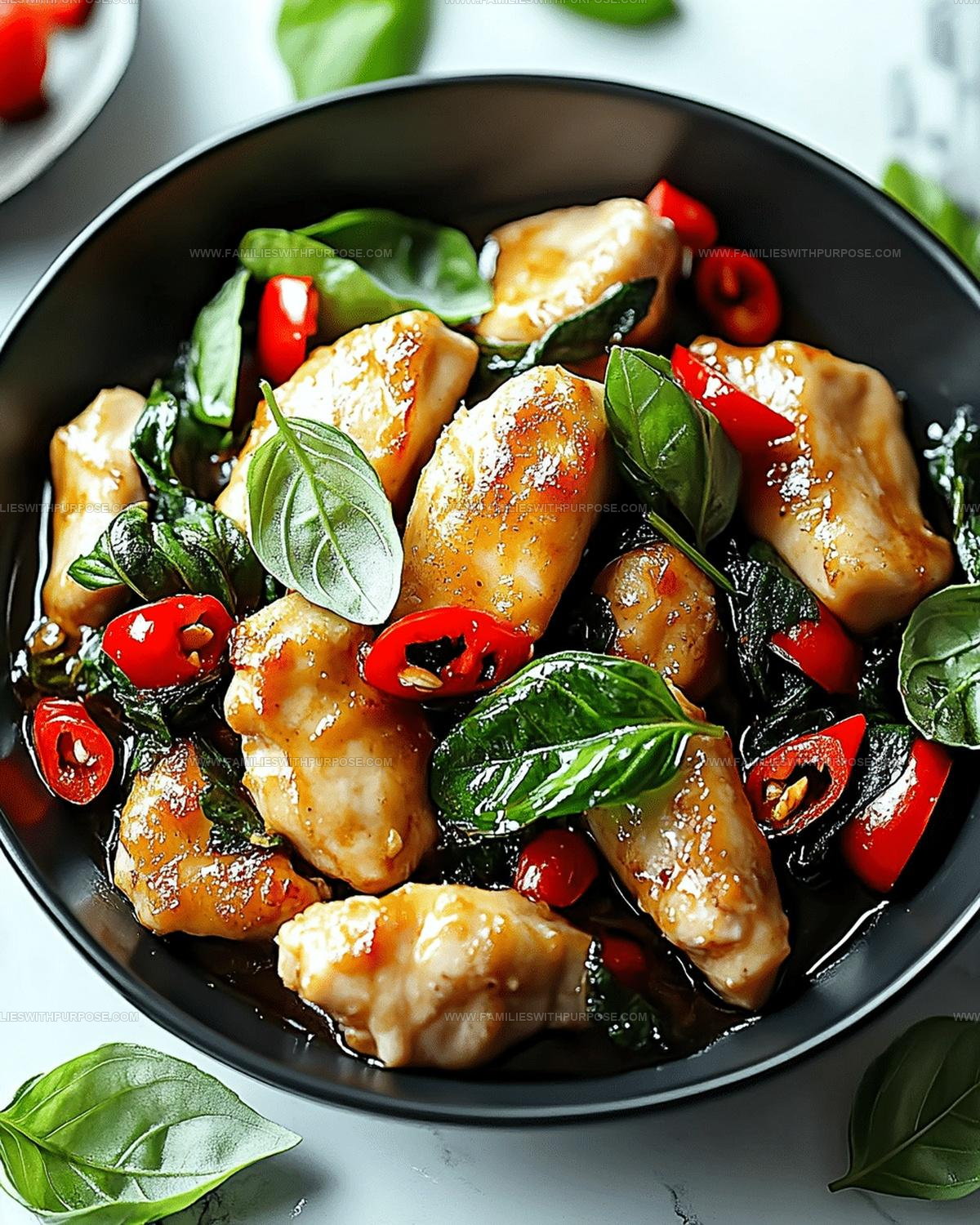 Thai Street Style Basil Chicken Recipe