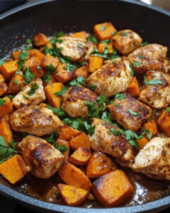 One-Skillet Chicken And Sweet Potato Skillet Recipe