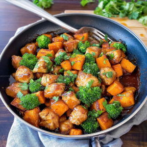 Honey BBQ Chicken and Sweet Potato Skillet Recipe