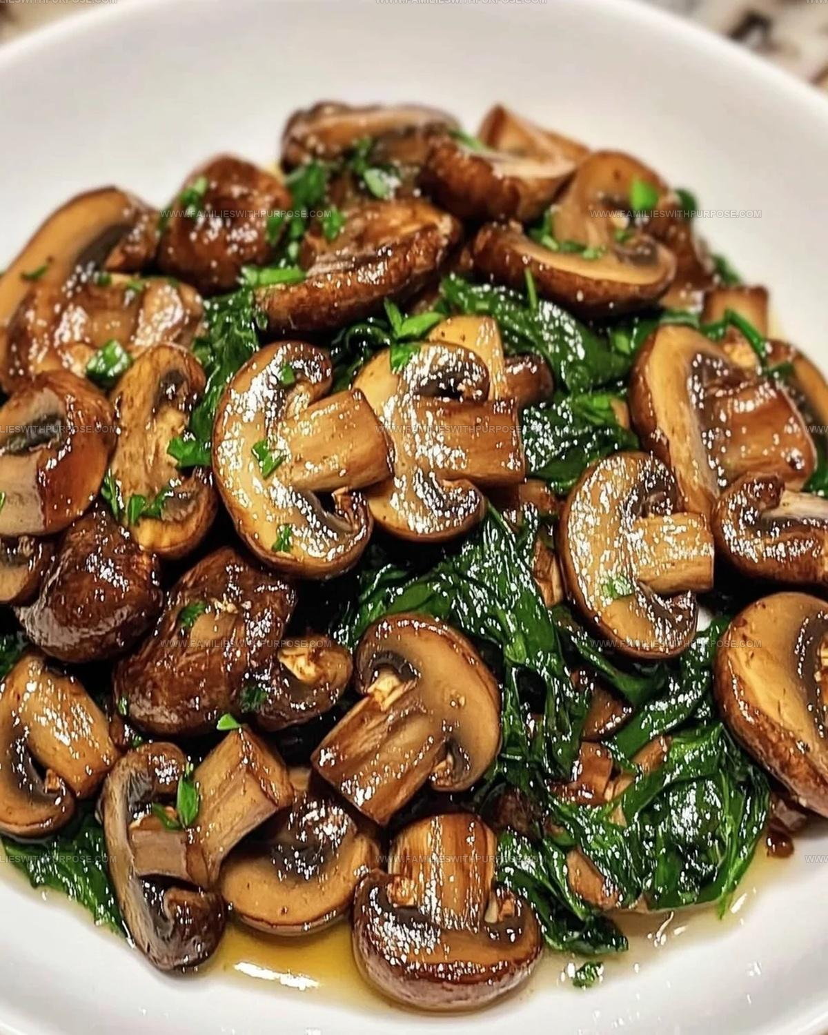 Sauteed Mushrooms With Spinach Recipe