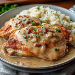 Smothered Chicken Thighs With Creamy Gravy Recipe
