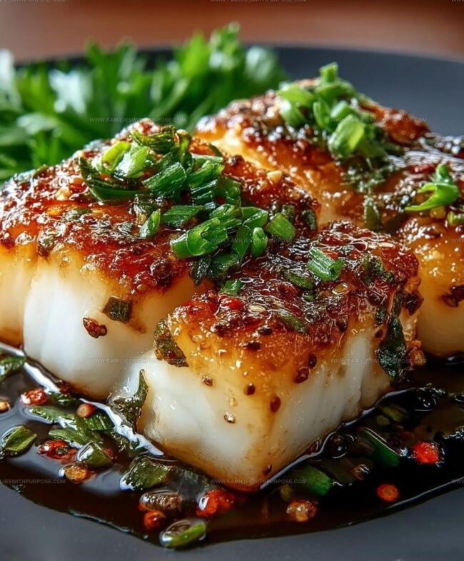 Simple Cooking Method for Ginger Soy Glazed Cod