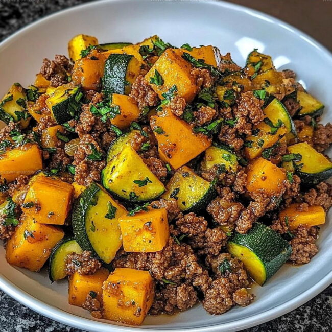 Ground Beef Zucchini Sweet Potato Skillet Method