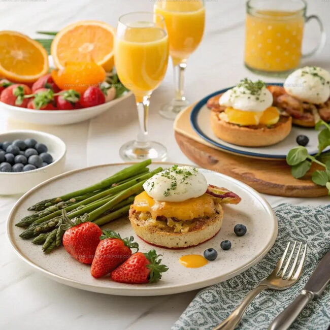 Preparing Chicken Benedict Step by Step