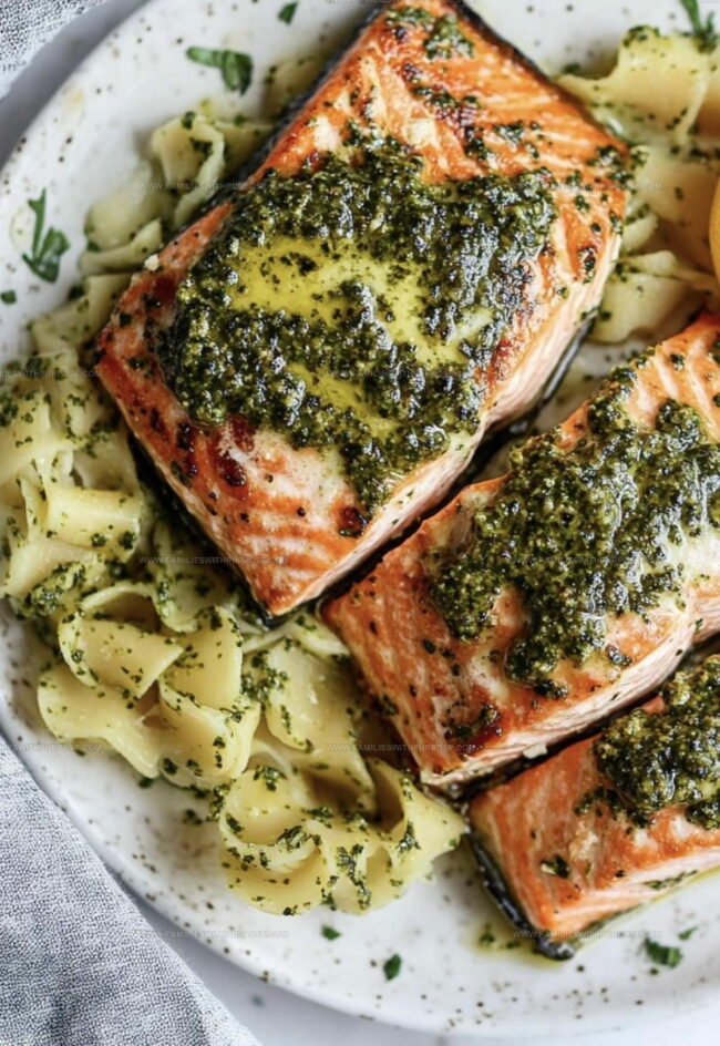Pan Seared Salmon with Pesto Butter Cooking Guide