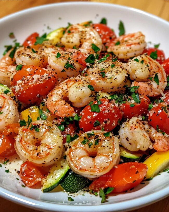 The Process for Garlic Parmesan Shrimp and Veggies