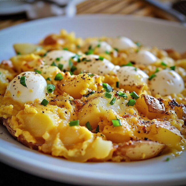 Potato and Egg Scramble Preparation Instructions