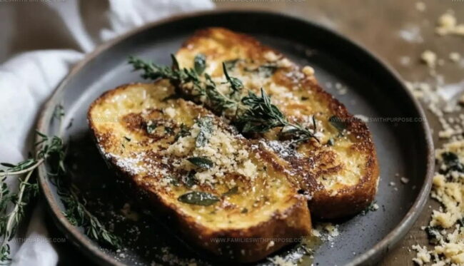 Steps Crafting Herb-Infused Parmesan French Toast