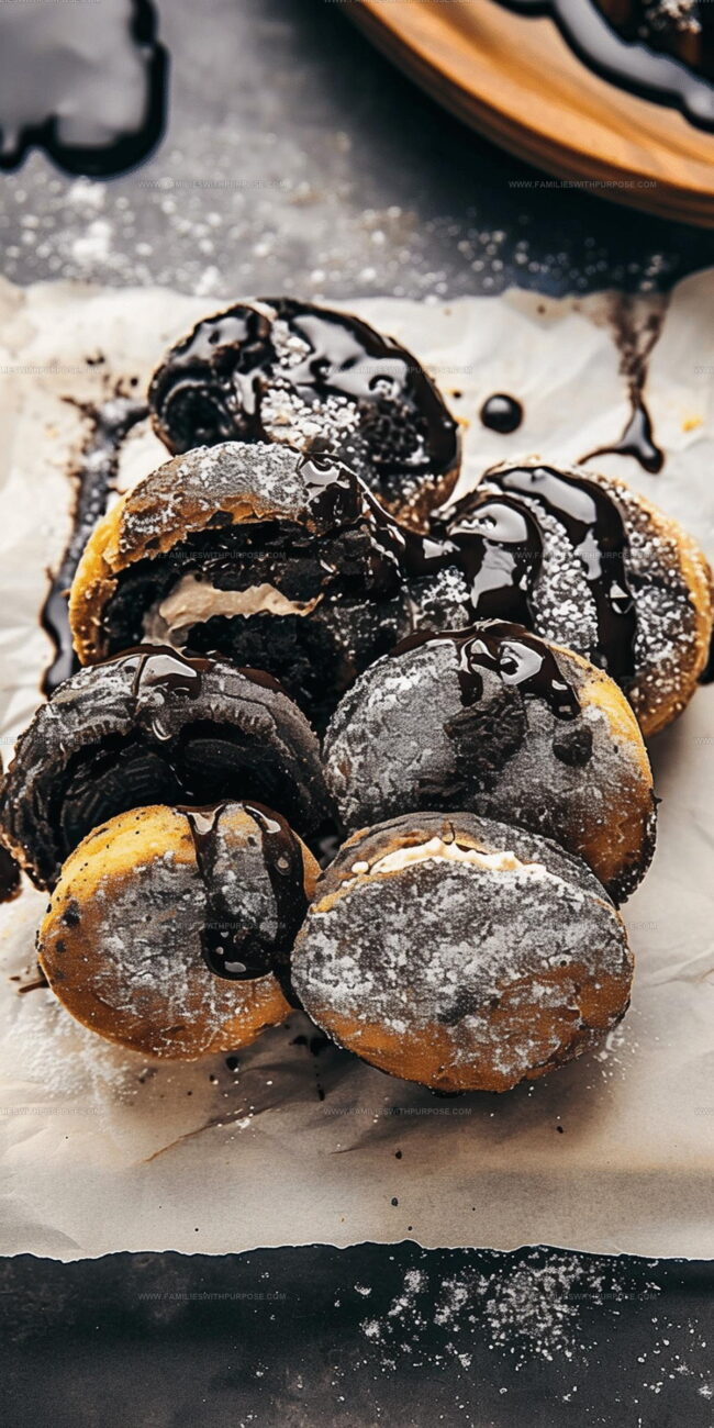 Preparing Fried Oreos Step By Step