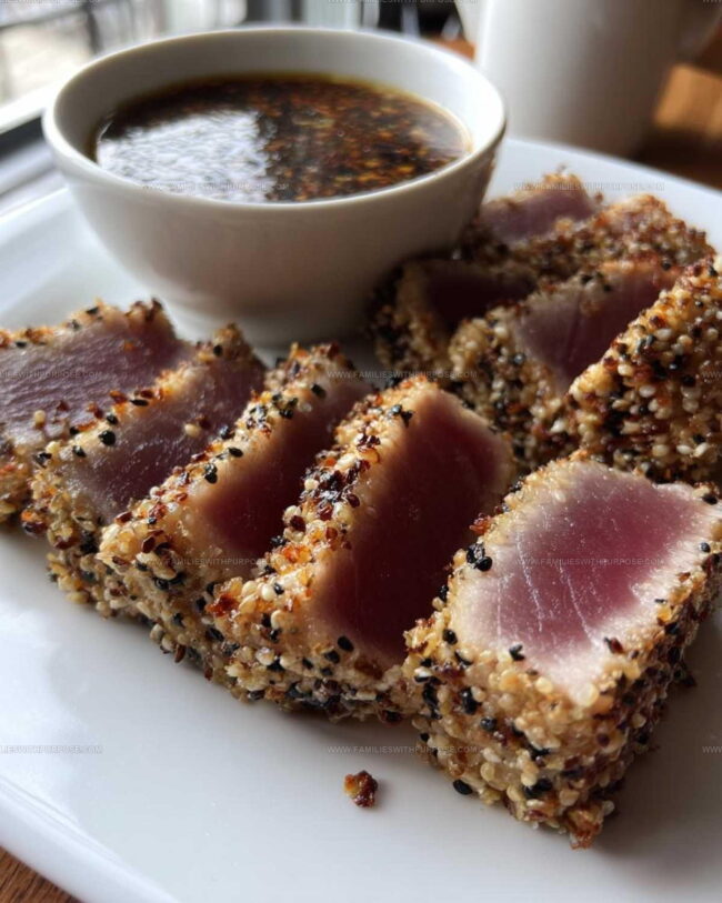 What Brings Sesame-Crusted Tuna Steak Its Crisp, Delicious Character