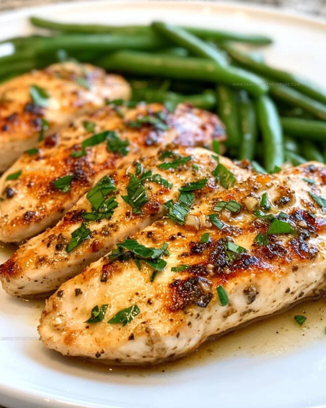 Steps for Making Garlic Parmesan Chicken with Green Beans
