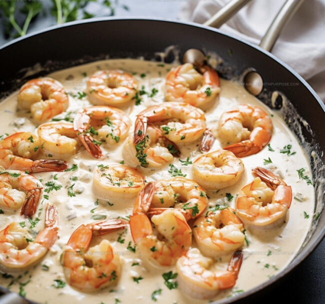 Cooking Method for Creamy Garlic Shrimp