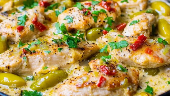Why Pepperoncini Chicken Skillet Feels Bright and Creamy