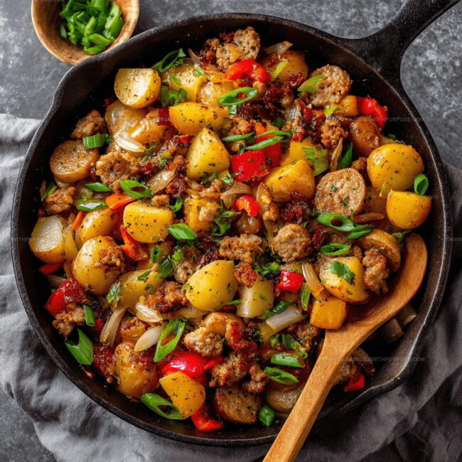 Cooking Method for Sausage and Potato Skillet