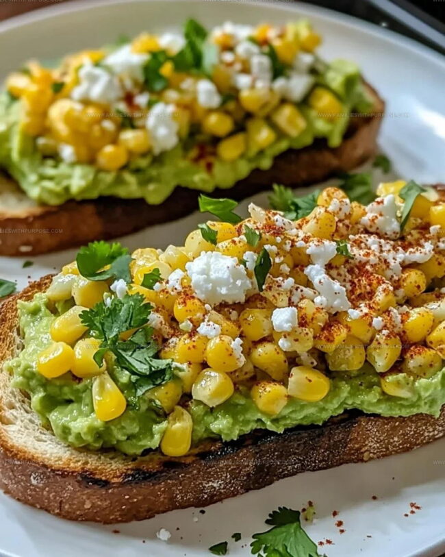 Smart Kitchen Notes for Mexican Street Corn Avocado Toast