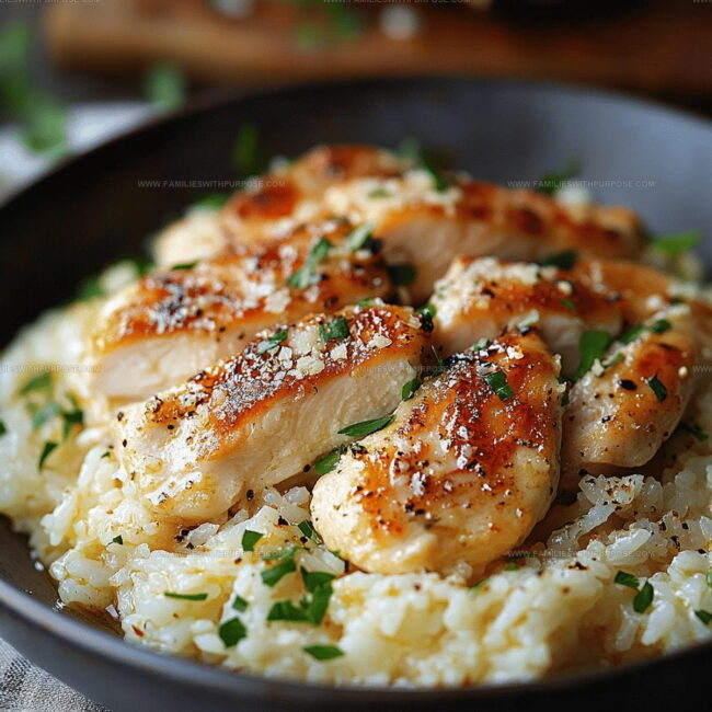 How to Cook Chicken Scampi with Garlic Parmesan Rice