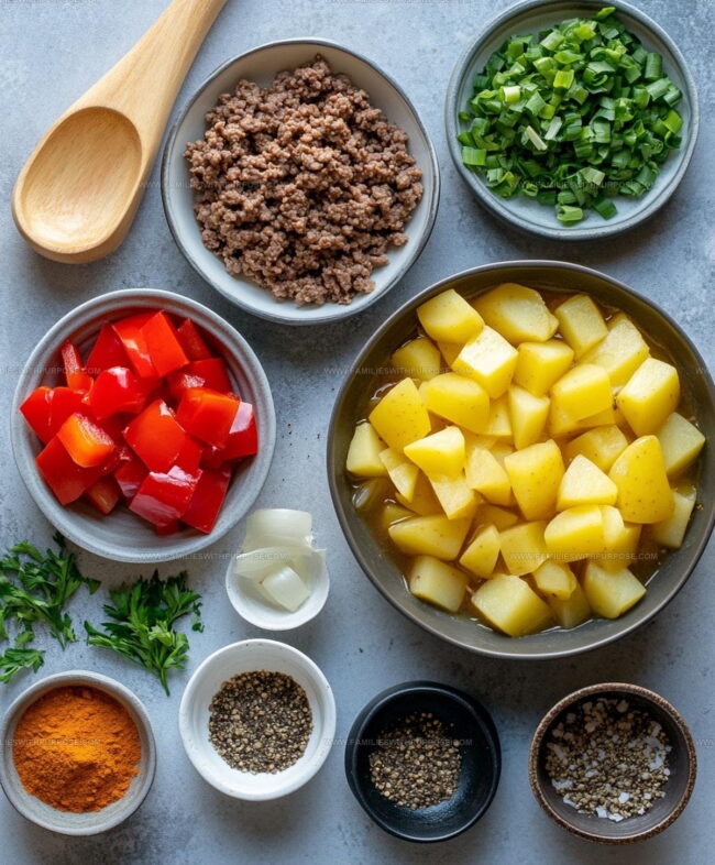 What You Need for Ground Beef and Potatoes in One Pan