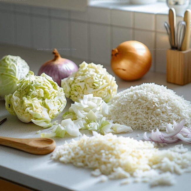 Cabbage Fried Rice Ingredient List