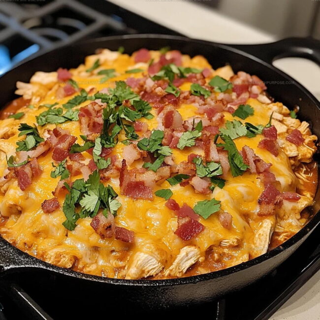 How Do You Prepare Bacon Chicken Enchilada Skillet