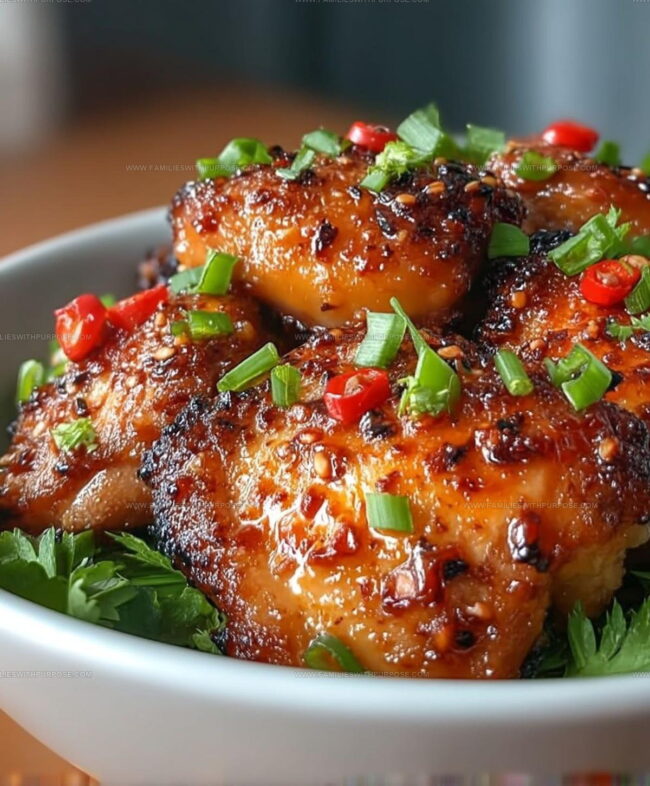 Oven-Roasting Instructions for Sweet Chili Chicken Thighs