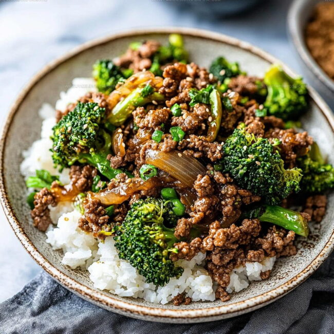 Stir-Fry Directions for Ground Beef and Broccoli