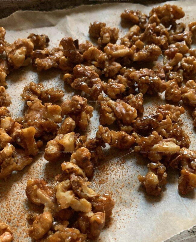 Quick Method for Caramel Walnuts