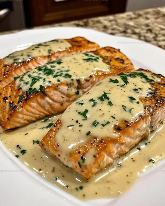Making Creamy Garlic Butter Salmon from Start to Finish