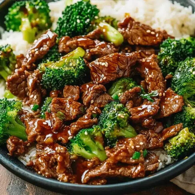 Classic Sauce and Protein Elements of Beef and Broccoli
