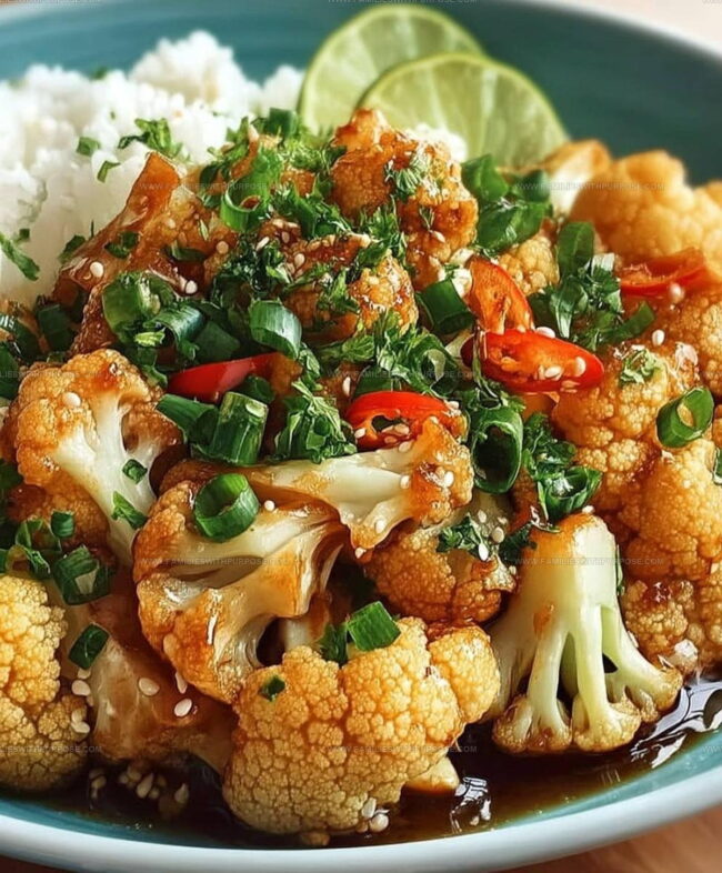 Cooking Directions for Spicy Cauliflower Stir Fry