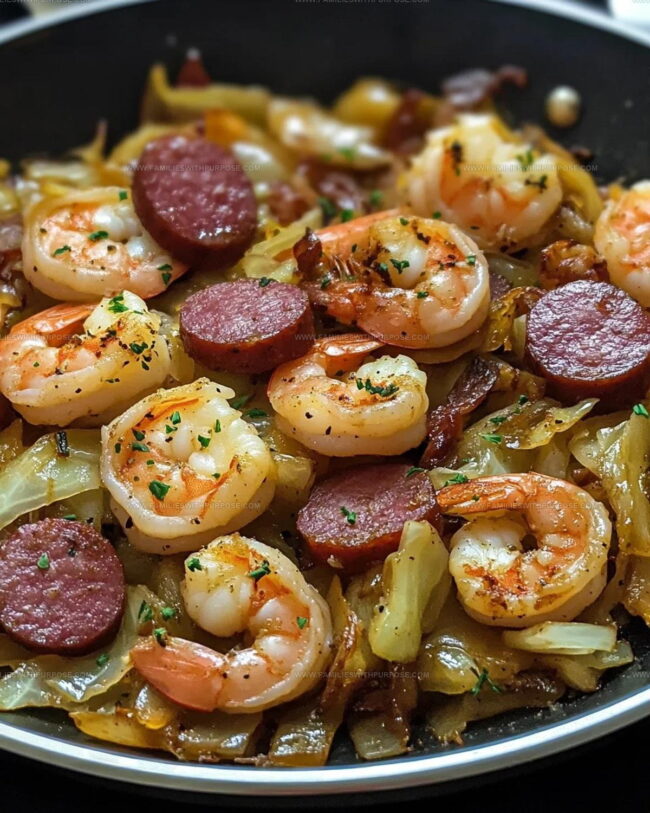 Ways To Serve Fried Cabbage With Shrimp Sausage And Bacon