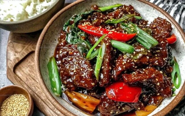 Preparing Mongolian Beef Step by Step