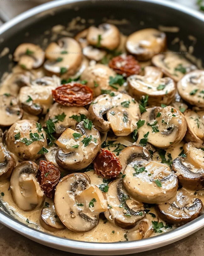 Creamy Garlic Butter Tuscan Mushrooms Storage Advice