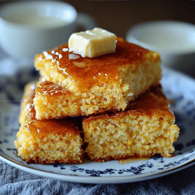 Honey Butter Skillet Cornbread Cooking Directions
