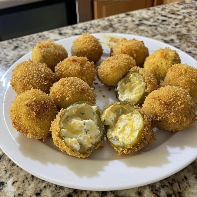 Straightforward Cooking Method for Fried Pickle Ranch Cheese Bombs