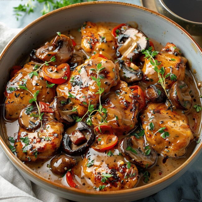 Cooking Method for Creamy Mushroom Chicken