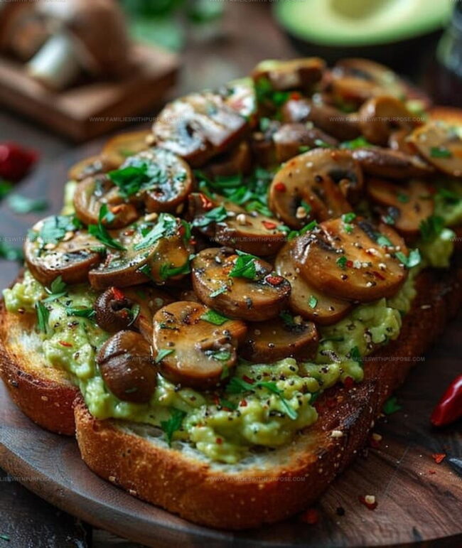 Why Avocado Toast With Garlic Mushrooms Feels Luxe