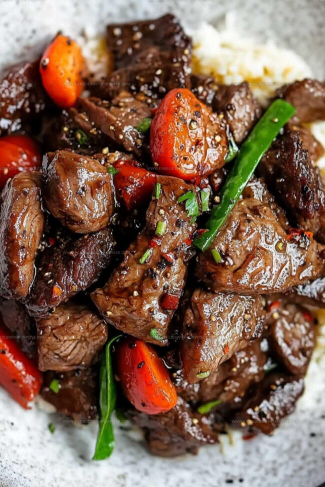 Black Pepper Beef Cooking Directions