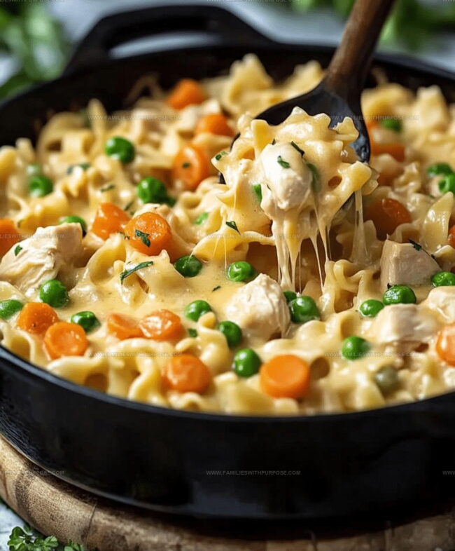 Why Chicken Pot Pie Noodle Skillet Feels So Clever