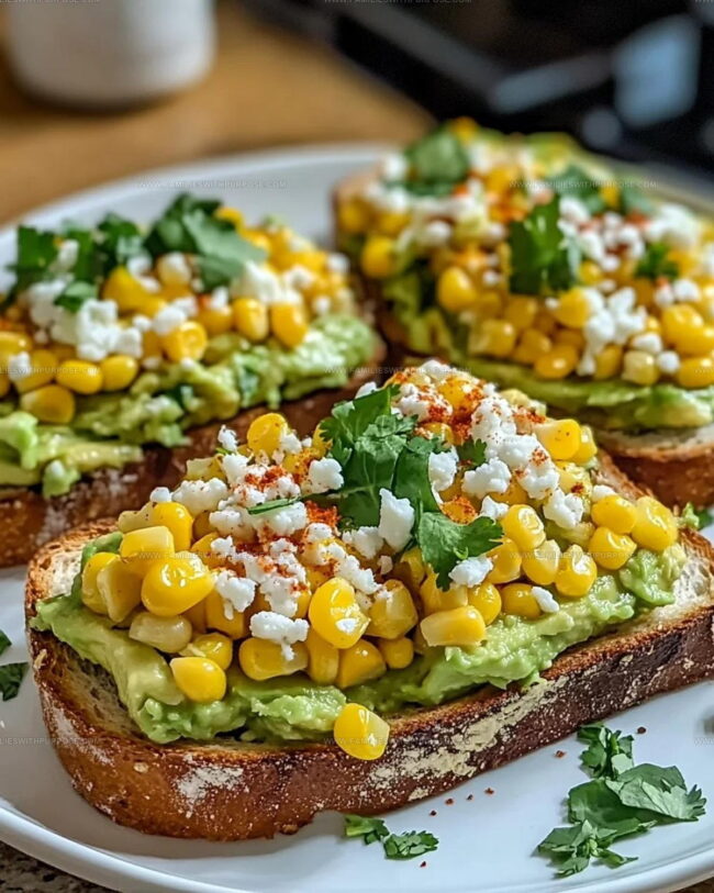 Ways To Serve Mexican Street Corn Avocado Toast