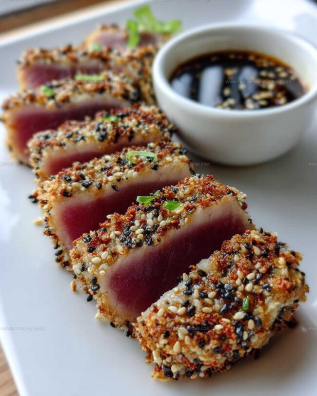 Keeping Sesame-Crusted Tuna Steak Fresh and Tender