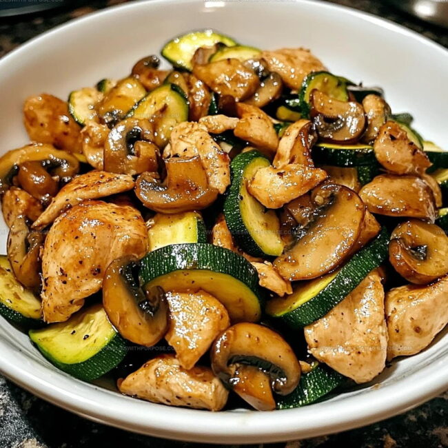 Steps to Prepare This Zucchini Mushroom Chicken Stir Fry