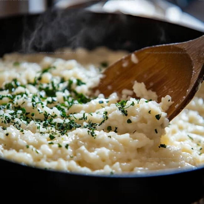 Quick Method For Mushroom Risotto
