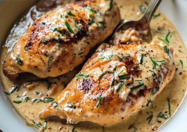 Steps Behind Creamy Marry Me Chicken